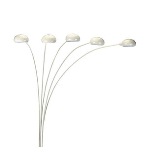 English Elm 84" Metal Floor Lamp with Five Adjustable Arch Arms, Dimmer Switch, Modern Living Room Accent Lighting White B072116145
