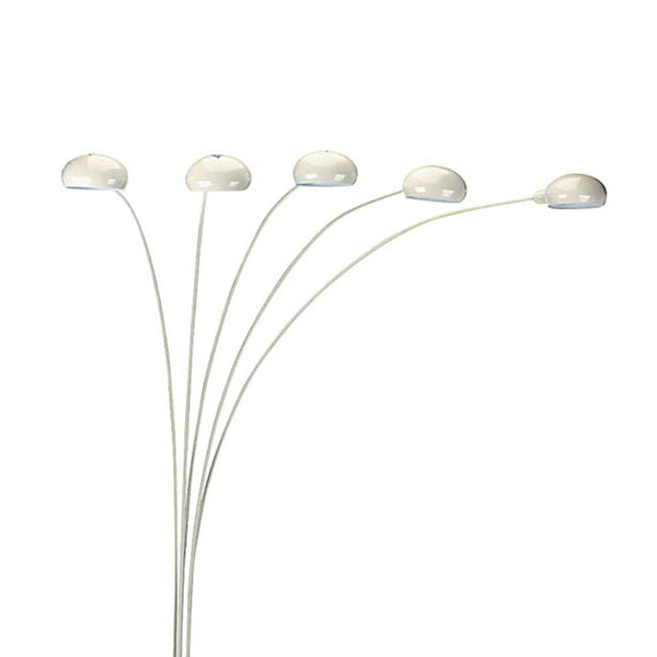 English Elm 84" Metal Floor Lamp with Five Adjustable Arch Arms, Dimmer Switch, Modern Living Room Accent Lighting White B072116145