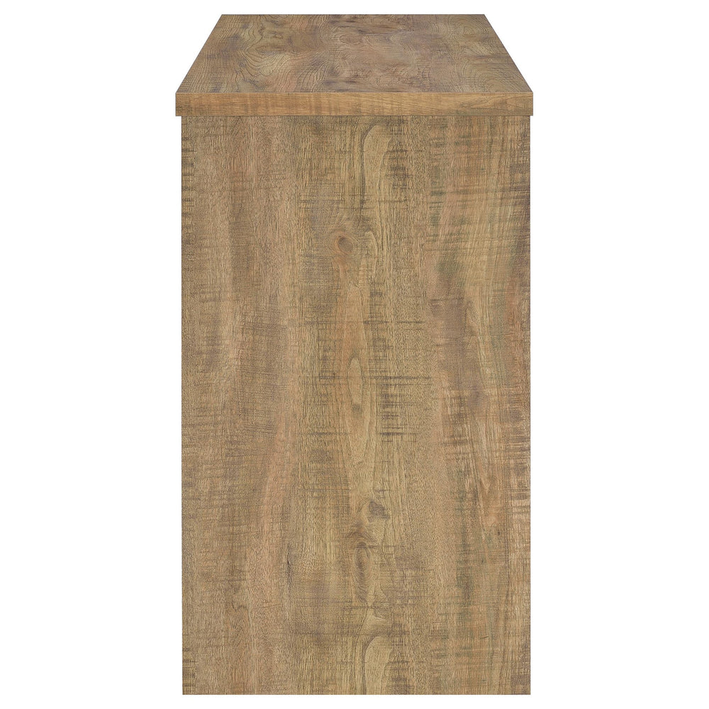 English Elm Irving Compact Mango Home Bar with Wine Grid for 12 Bottles, Stemware Racks & Open Cubbies — Durable Engineered Wood Laminate Organizer B062P375550