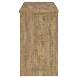English Elm Irving Compact Mango Home Bar with Wine Grid for 12 Bottles, Stemware Racks & Open Cubbies — Durable Engineered Wood Laminate Organizer B062P375550