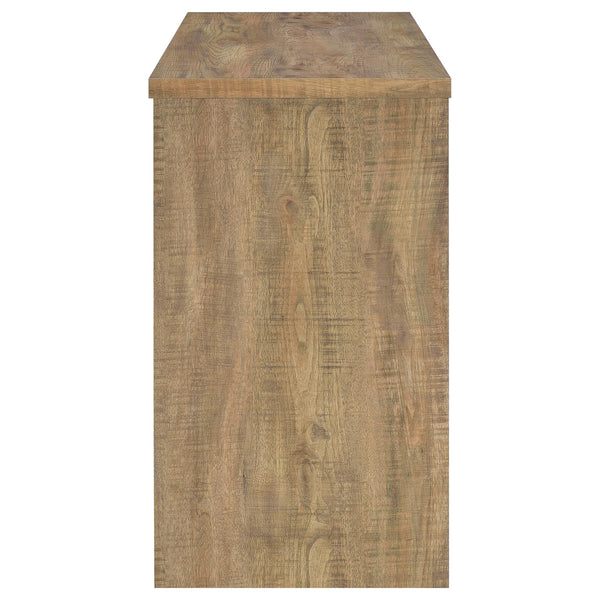 English Elm Irving Compact Mango Home Bar with Wine Grid for 12 Bottles, Stemware Racks & Open Cubbies — Durable Engineered Wood Laminate Organizer B062P375550