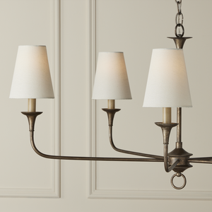 Off White Grasscloth Drum Chandelier Shade - Artisan Crafted, Modern Elegance for Any Space