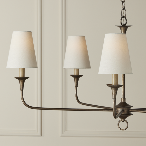 Off White Grasscloth Drum Chandelier Shade - Artisan Crafted, Modern Elegance for Any Space