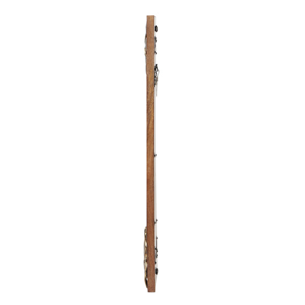English Elm Christopher Knight Home® - RECT. MIRROR Natural Wood Frame 40x28 Rustic Rectangular Wall Mirror for Entryway, Bathroom Decor 69380.00