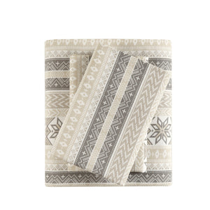 English Elm Printed Cotton Flannel Sheet Set Queen - Ultra-Soft Brushed Fabric, Deep Pocket Fitted, Cozy Warmth Multi 11.81 L x 9.84 W x 7.09 H B035P294207