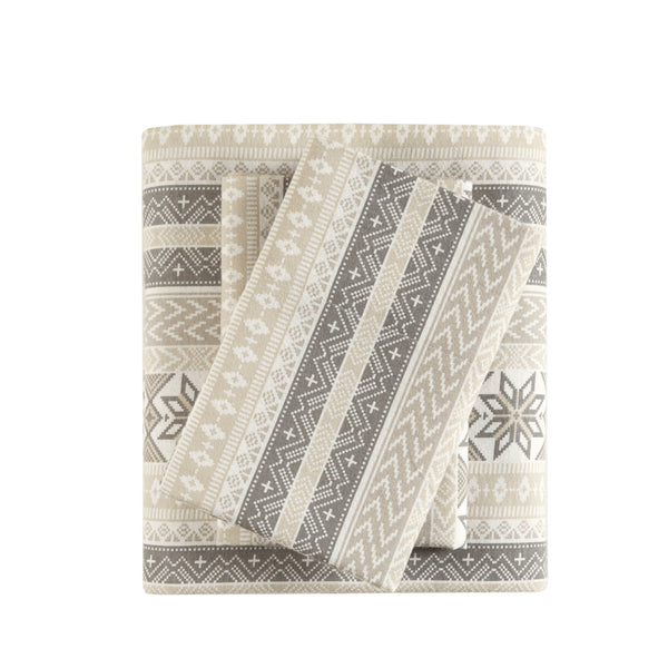 English Elm Printed Cotton Flannel Sheet Set Queen - Ultra-Soft Brushed Fabric, Deep Pocket Fitted, Cozy Warmth Multi 11.81 L x 9.84 W x 7.09 H B035P294207