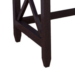 English Elm Desk with Rolling File Cabinet Two Storage Drawers Warm Cocoa Finish Home Office B056P416990