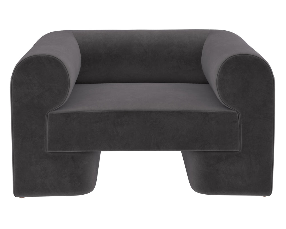 Sunpan Ionic Armchair - Contemporary Elegance with Luxurious Upholstery for Ultimate Comfort and Style Meg Ash