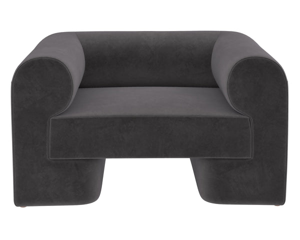 Sunpan Ionic Armchair - Contemporary Elegance with Luxurious Upholstery for Ultimate Comfort and Style Meg Ash