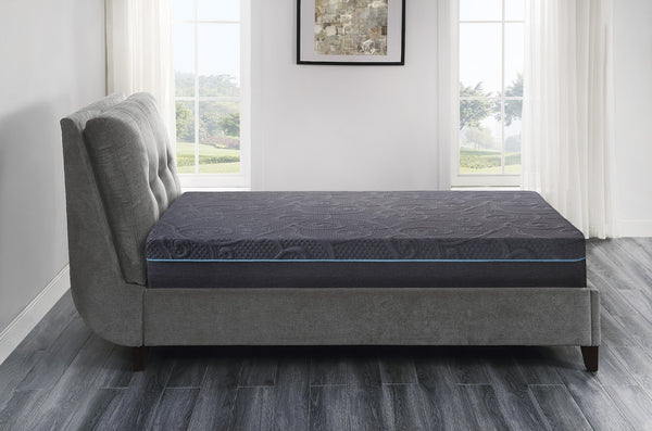 English Elm 11-inch Gel-Infused Memory Foam Hybrid Mattress Queen Size - 4-Layer Cooling Support, Pocket Coils Dark Gray 15 L x 15 W x 42 H B011P212568