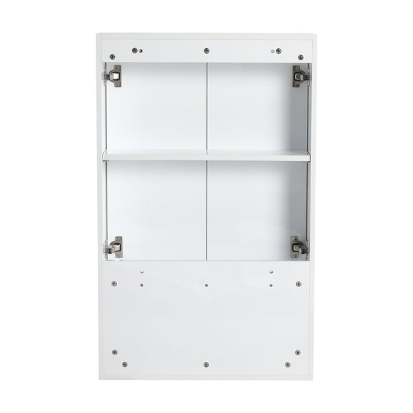English Elm 72" Freestanding Vanity Combination With Soft-Closing Drawers, Glossy White Storage Solution For Modern Bathrooms W999S00429