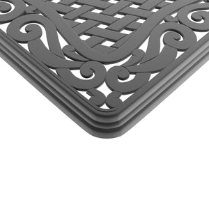 English Elm 7-Piece All-Weather Cast Aluminum Dining Set With Swivel Chairs For Comfortable Outdoor Gatherings W1710S00421