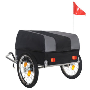 English Elm Heavy-duty Bike Cargo Trailer Foldable Oxford Frame with All-terrain Wheels for Camping W2932P289393