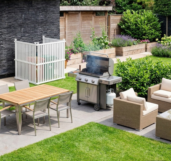 English Elm Screen Panels Outdoor Pvc Enclosure Kit with Uv Protection and Open Slat Airflow Design W6006P501119