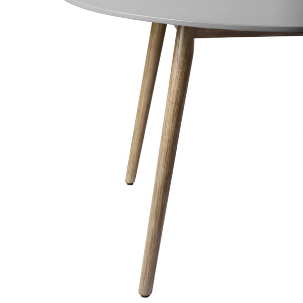 English Elm Kylie Outdoor Round Dining Table Eucalyptus Wood Stone Top Seats Six Patio B2736P464845