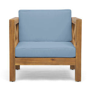 English Elm Christopher Knight Home® - Brava Club Chair - Timeless Mid-Century Design With Comfort & Durability For Your Outdoor Oasis 65545.00BLU