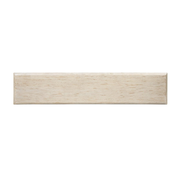 English Elm Veda Reclaimed Pine Whitewashed Geometric Console Table Sculptural Entryway Accent B2719P485495