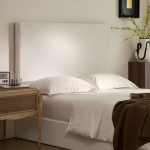 English Elm Lucas Tall Headboard Upholstered Bed - 52” Elegant Coconut Micro Suede – No Box Spring Needed & Easy Setup! B083P373030