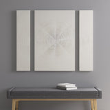 Silver Sand Modern/Contemporary Hand Embellished Canvas 3 Piece Set