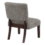 OSP Home Furnishings Jasmine Accent Chair Speckled Charcoal