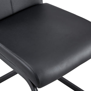 English Elm Table And Chair Set - Modern White Grain Spliced Dining Table With 8 Black Pu Chairs & Storage Function W1151S04275-GIGA