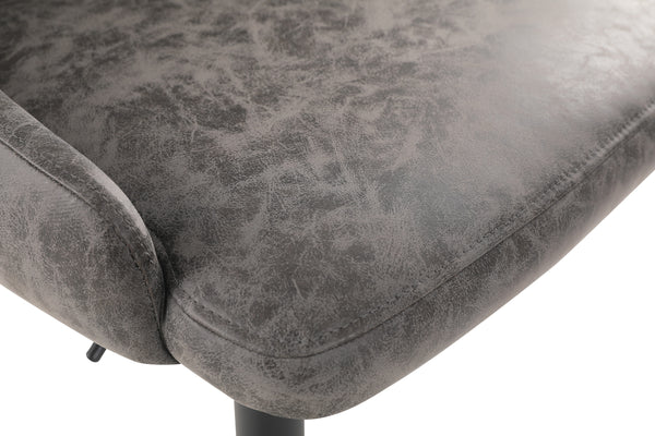 OSP Home Furnishings Sylmar Height Adjustable Stool Charcoal