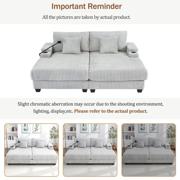English Elm Swivel Barrel Accent Chair Chenille Tufted Round Club Seat for Living Room Lounge Light Grey N719S002270R
