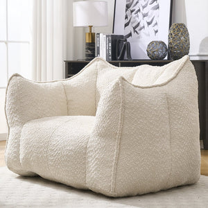 English Elm Sofa plush beanbag chair with superfiber cover and resilient foam filling for ultimate home comfort and relaxation Beige W1996P252264