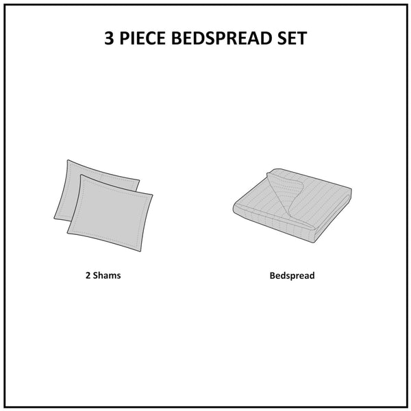 English Elm 3 Madison Park Sabrina Tufted Cotton Chenille Bedspread Set King/Cal King Oversized Floral Medallion Bedding, OEKO-TEX Certified for Safe, Lightweight Comfort taupe 16.14 L x 18.11 W x 5.91 H B035129059