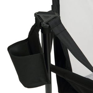 English Elm Hammock Camping Chair - Portable Rocking Recliner With Adjustable Back, Pillow & Cup Holder, Black W640P147218