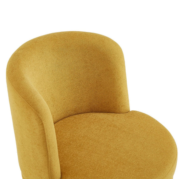 English Elm 360°swivel Chenille Barrel Chair Mid-century Round Seat for Living Room or Bedroom N763P331762L