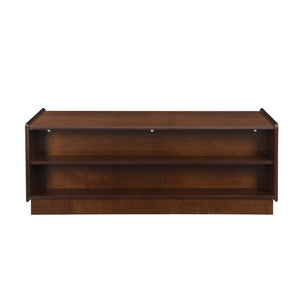 English Elm U-Can Stylish Rectangle Coffee Table With 4 Drawers & 2 Shelves, Elegant Fluted Design For Living Room N724P286421D-GIGA