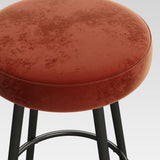 Swivel Seat Glam Bar Stool - Set of 2 Rust TWYD7DRS Walker Edison