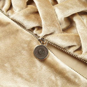 English Elm Square Velvet Throw Pillow Hand Pintucked Ruched Surface with Goose Feather Insert B035129204
