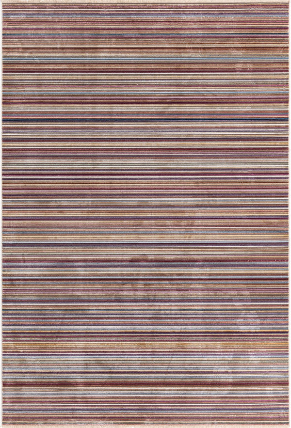 Unique Loom Deepa Static Machine Made Geometric Rug Multi, Gray/Ivory/Light Blue/Light Brown/Burgundy 5' 3" x 7' 10"