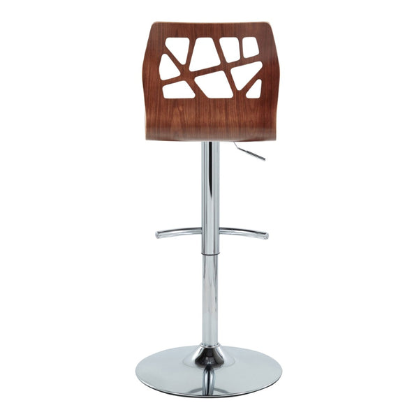 English Elm Adjustable Swivel Barstools Mid-century Modern Teal Fabric Walnut Chrome Set of 2 B202S02181