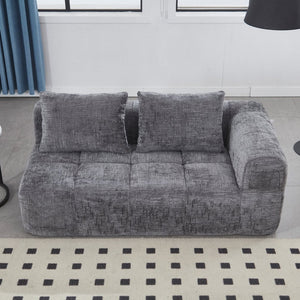 English Elm United Chenille Loveseat Sofa - Cozy Minimalist Modular Sleeper For Small Spaces & Modern Living W1568P255144-GIGA