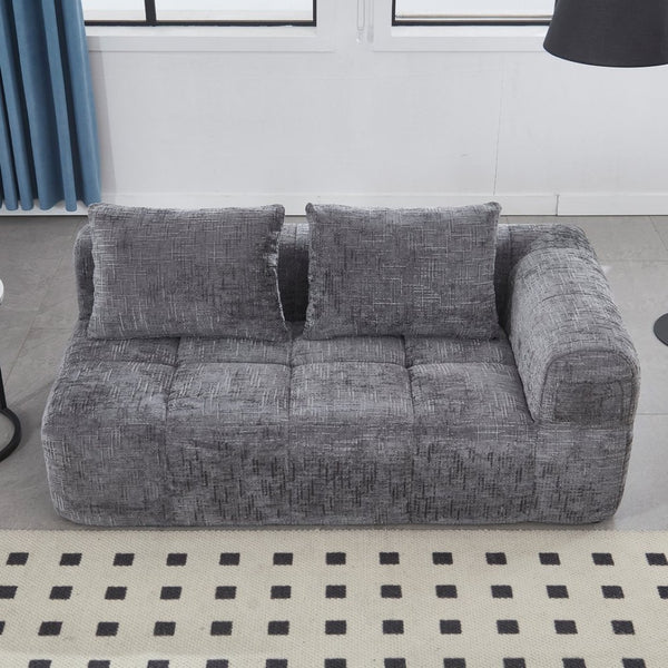 English Elm United Chenille Loveseat Sofa - Cozy Minimalist Modular Sleeper For Small Spaces & Modern Living W1568P255144-GIGA