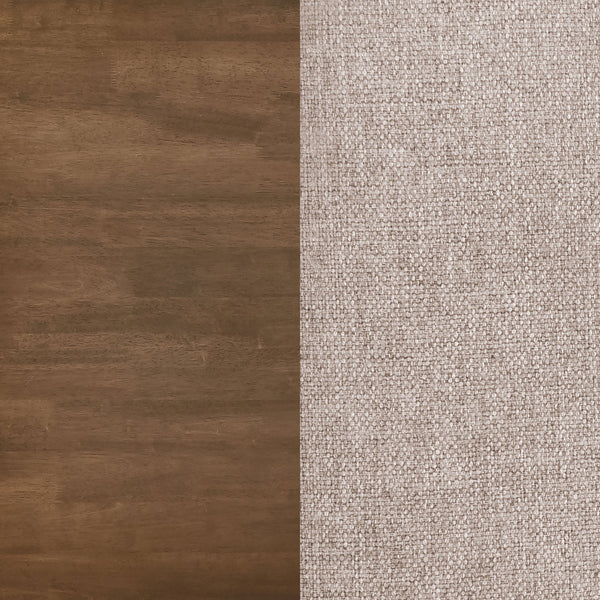 English Elm Svenstra Natural Walnut Dining Side Chair Set of 2 — Swedish Modern Minimalist Washed Wood Frame, Tan Upholstery (Pair) B062P375513