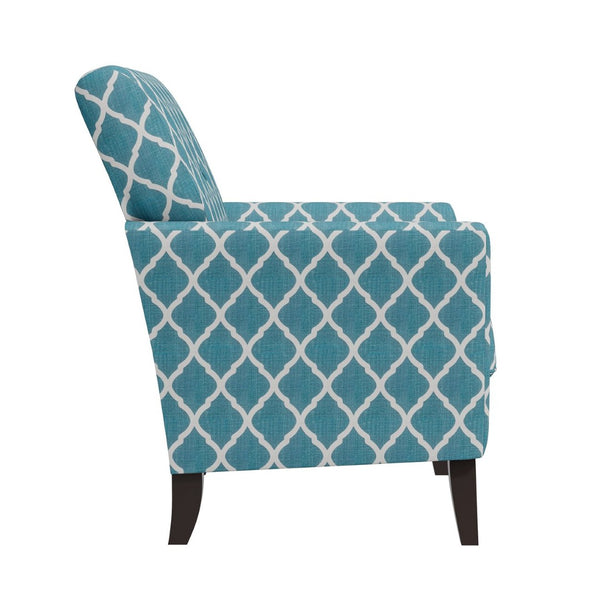 English Elm Dorset Barrel Accent Chair Velour Upholstery Solid Legs Compact Living Room Seating B127P495068
