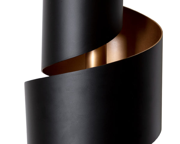 Sunpan Aphelion Sconce: Elegant Modern Design in Black & Gold - Illuminate Your Space with Style!