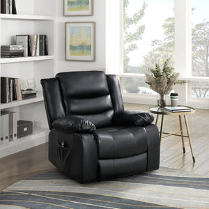 English Elm Modern Power Lift Recliner Chair Faux Leather Upholstery Standing Assist Living Room Black B011P202513