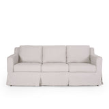 Christopher Knight Home® - Noble House - Arrastra Contemporary Fabric 3 Seater Sofa with Skirt