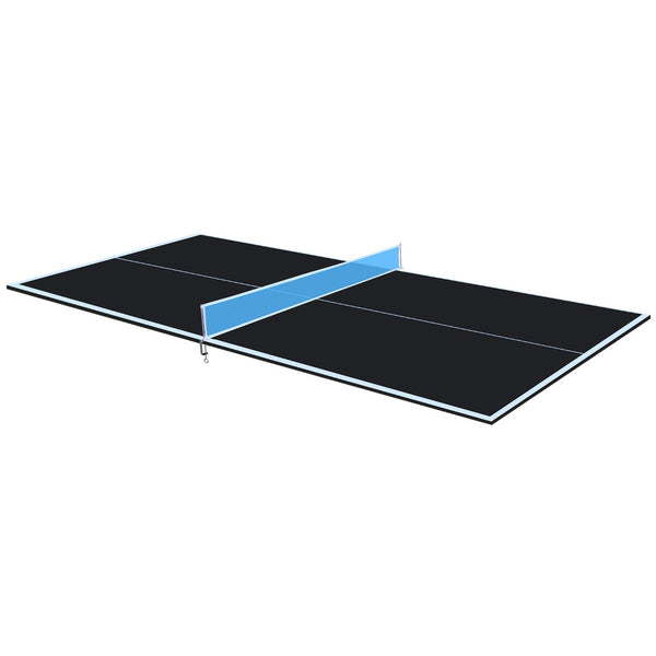 English Elm 8ft Foldable Mdf Ping Pong Conversion Top for Solo Practice and Indoor Play Black W1408P262536