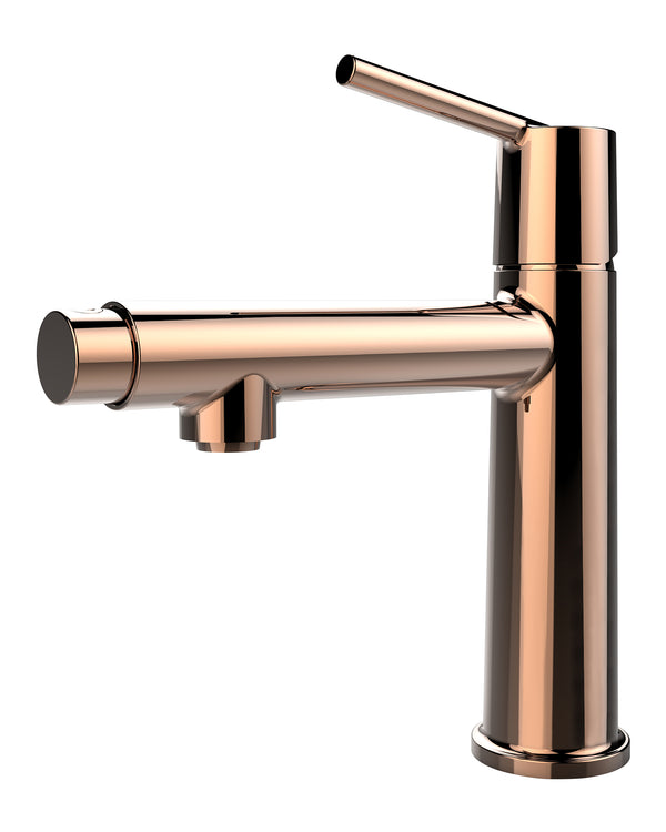 English Elm Rose Rose Gold Single-Handle Bathroom Faucet Deck Mount for Vanity RV Modern 1.5 GPM Zinc Alloy Finish T3177P289657