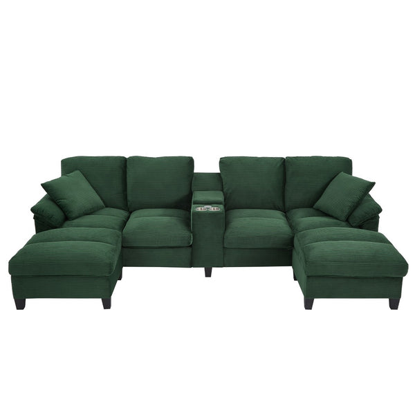 English Elm Swivel Barrel Accent Chair Chenille Tufted Round Club Seat for Living Room Lounge Green N719S002180F