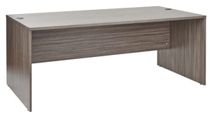 OSP Home Furnishings Lodi Modular Desk Shell with Cord Management and Scratch Resistant Laminate Work Surface 71X35 LOD-01-URB