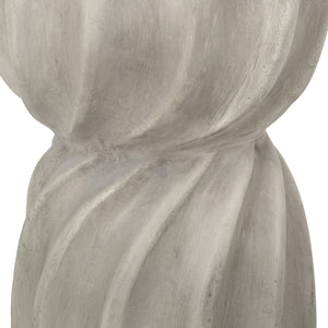 English Elm Christopher Knight Home® - CANIS Grey Side Table – Magnesium Oxide Concrete Outdoor End Table with Sunburst Top & Hourglass Shape 69458.00CONRT