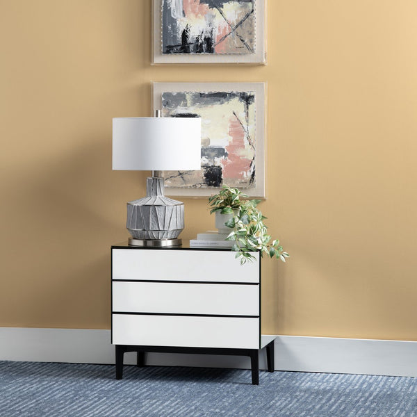 Crestview Collection 27.25"H Cothran Ceramic Table Lamp - Elegant Gray Design With Glossy Accents & 3-way Lighting Option   Cvap3123