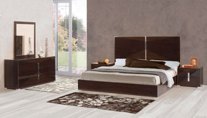 VIG Furniture Eastern King Modrest Anastasia Italian Modern Ebony Bedroom Set VGACANASTASIA-SET-EK